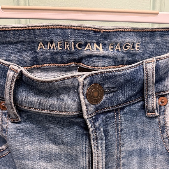 American Eagle Outfitters Light Blue Flare Jeans - Picture 2 of 3